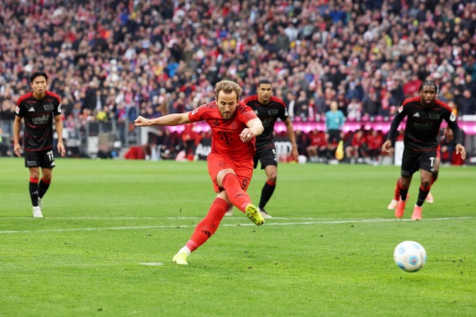 Alla tre målen för FC Bayern München gjordes av Harry Kane